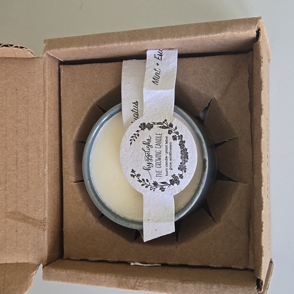 Hyggelight Growing Candle 100% Soy Willow Mint + Eucalyptus Seed Label, NIB - Picture 3 of 8